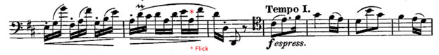 Flicking Example